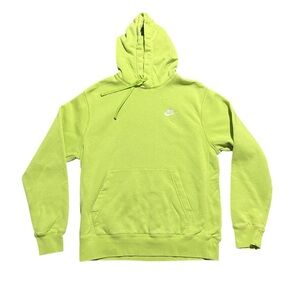Nike Men’s Sportswear Club Lime Fleece Hoodie Size Medium